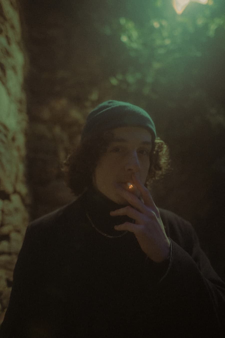 Smoking in low light